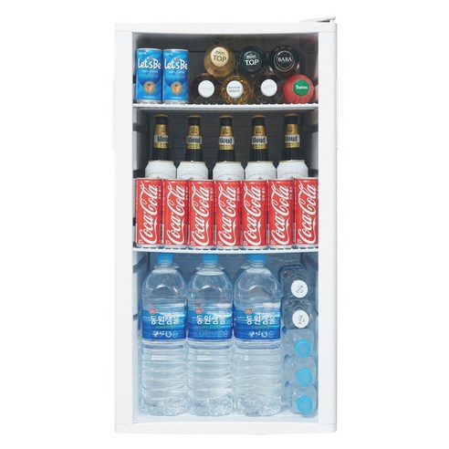 씽씽코리아 음료수냉장고 냉장쇼케이스 - 작지만 강력한 성능과 스타일리시한 디자인으로 소형 공간에 완벽하게 어울리는 냉장고