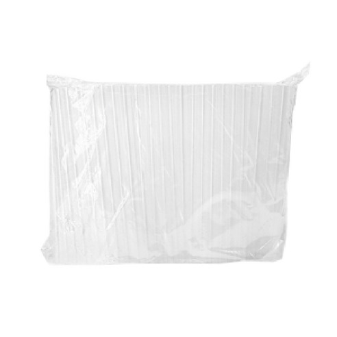 사자팩 일자 투명 벌크 버블티 빨대 12x210mm, 1개, 200개