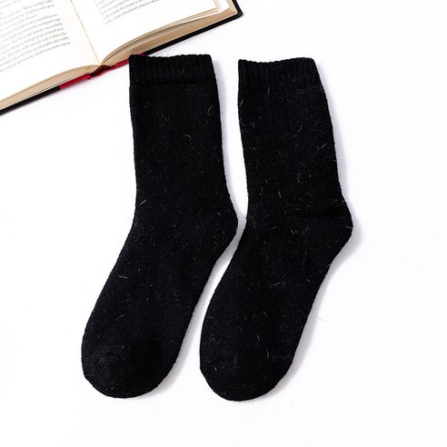 겨울 남성 스웨터 중통 두꺼운 보온 양모 양말 캐주얼 보온 바닥 양말 성인 수건 양말