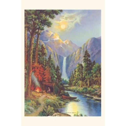 (영문도서) Vintage Journal Camping by a Mountain Stream Paperback, Found Image Press, English, 9781680818987