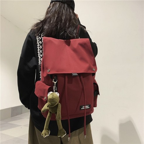 ZEUS 남여공용 고퀄리티 캐주얼 데일리 백팩 10대 20대 중고생 책가방 + 인형키링 증정