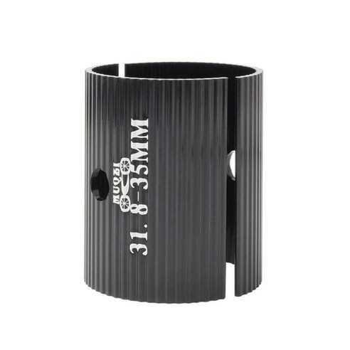 경량 자전거 핸들 바 심 31.8mm ~ 25.4mm 31mm 35mm 알루미늄 합금 자전거 줄기 크기 감소 어댑터 간격, 블랙 31.8-35mm, 25.4 ~ 31.8 35mm