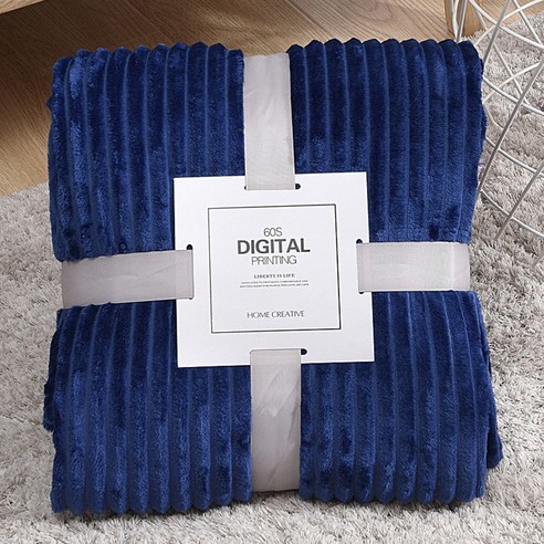 [FNJ] 100X70cm 플란넬 담요 Plaids 슈퍼 따뜻한 부드러운 담요 소파/침대/여행 얇은 기계식 솔리드 침대보, 70X100cm, 네이비