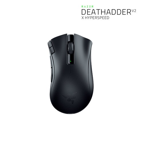 레이저 DeathAdder V2 X HyperSpeed 무선 마우스 RZ01-0413, BLACK