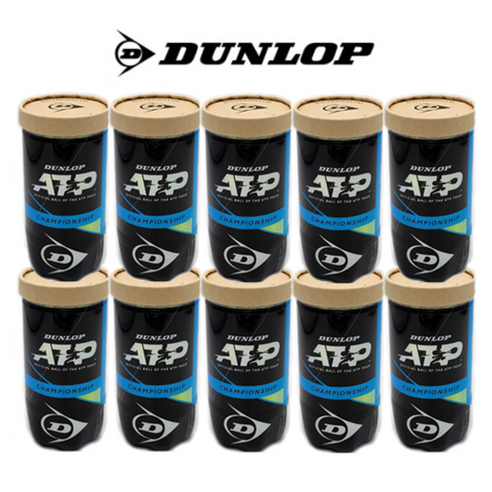 정품 최신제조 던롭 ATP 테니스공 10캔 (20볼) 테니스 시합구, 던롭 ATP볼 10캔 (20볼), 10개