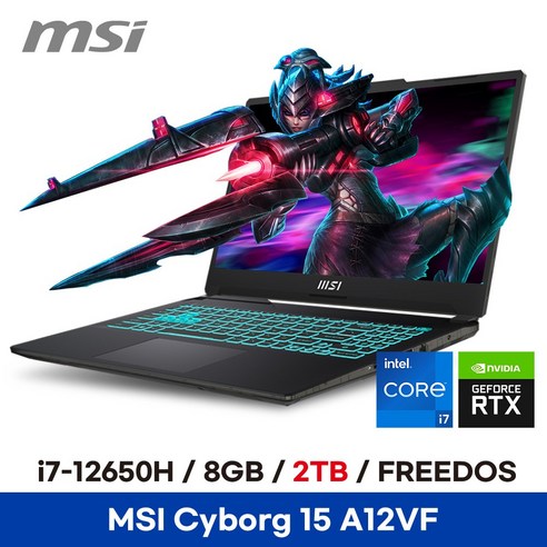 MSI 사이보그 15 A12VF-i7 RTX4060 – 8GB 2TB FREEDOS Best Top5