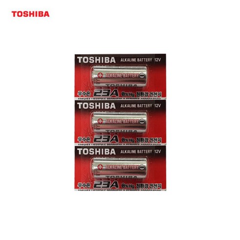 12v2a 도시바 23A 12V 알카라인 배터리 건전지 3알 TOSHIBA, 단일속성 Best Top5