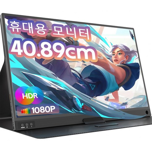 ZSCMALLS 40.89 cm FHD IPS 60Hz 휴대용 모니터, P161A11D 일반 모니터