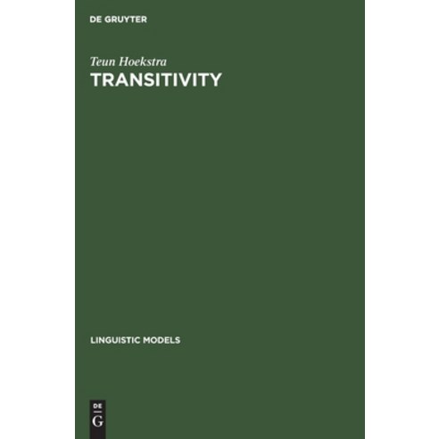 Transitivity Hardcover, de Gruyter, English, 9783112419991