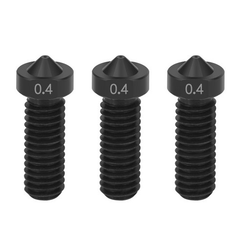 노 브랜드 3D 프린터 액세서리 E3D 용 노즐 경화 스틸 다이 슈퍼 하드 1.75/0.4mm 노즐(3개)