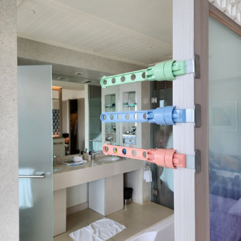 단델리 여행용 빨래 미니 행거, 파란색+파란색 휴대용건조대