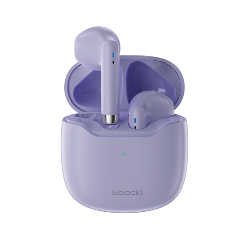 Toocki TWS 블루투스 5.3 무선 이어폰, 퍼플
