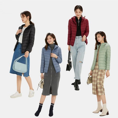 ANYOU 겨울 여성경량패딩, 스타일리시하게 따뜻하게