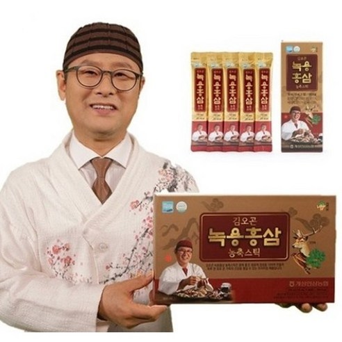김오곤 녹용 홍삼 농축스틱 선물세트, 10ml, 30개