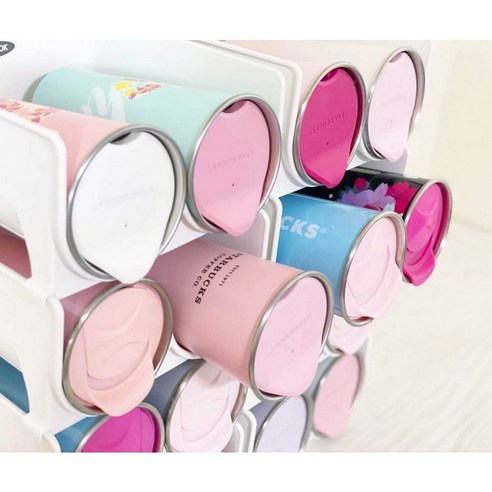 이지쏙 텀블러 정리함 2구: 부엌에 질서와 편리함을 더하세요