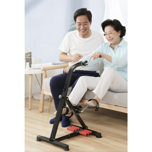 노인용 시니어 사이클 – 어르신을 위한 미니 실내 자전거, 앉아서 다리와 손 재활 운동기구 노인유모차