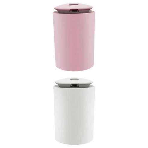 침실 용 2pcs USB 에센셜 오일 디퓨저 가습기 260ml 탱크, {"사이즈":"70x73x112mm"}, {"색상":"핑크 화이트"}, {"수건소재":"ABS PP"}