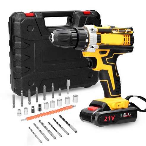 케이케이문 21V 무선 전동 드릴 세트, 세트2, 6세트