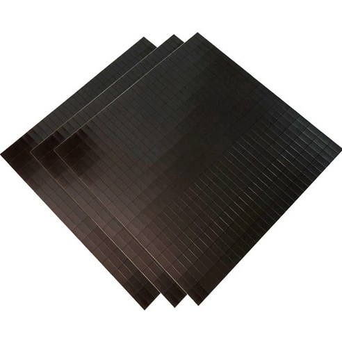 [제이스마그네트] 접착 조각 고무자석 시트 300x300 판, 3p세트 20x10x0.9T_1350조각, -
