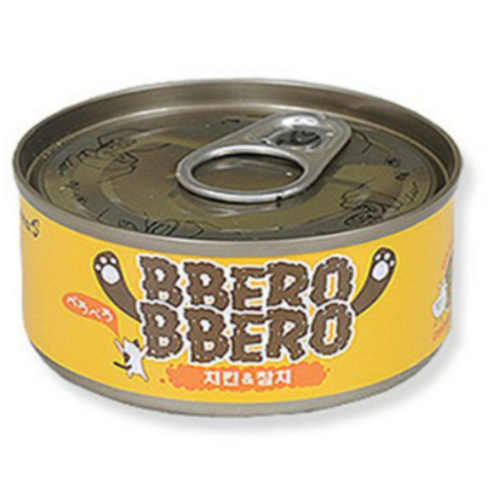 빼로빼로 간식캔 80g x 48개, 참치치킨