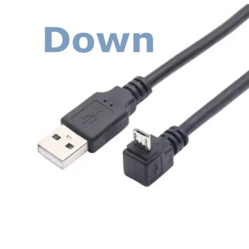 위 아래 왼쪽 오른쪽 각도 USB 마이크로 USB 수USB 수 데이터 충전 커넥터 케이블 태블릿 5 피트 25cm 50cm, 없음, 없음, 8) 0.5m - Down