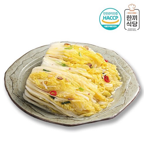 한끼식당 국내산 100% 백김치 3kg, 2개