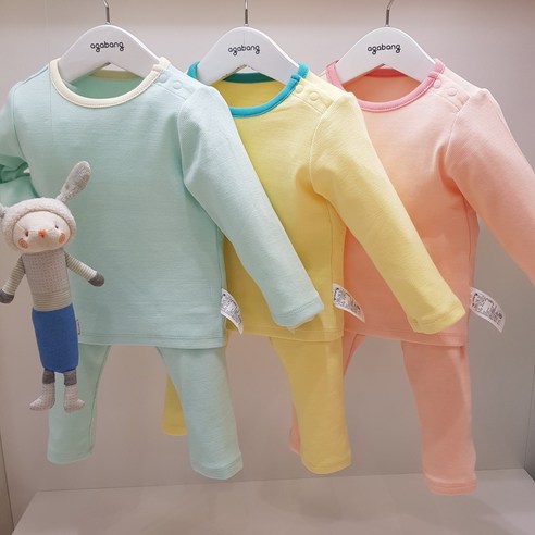봄봄 베이비페어! 아가방 24 슬림밀착 찰랑 실내복 상하세트!