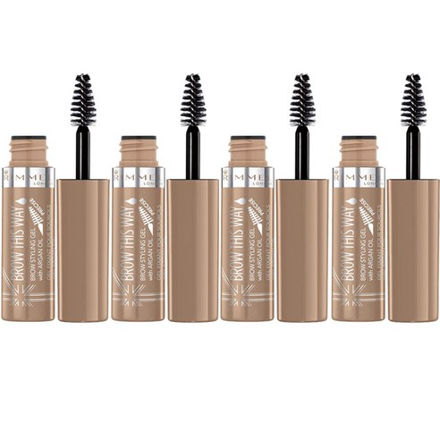 리멜 디스 웨이 라이트웨이트 젤 아이브로우 마스카라 5ml, 001 Blonde, 4개