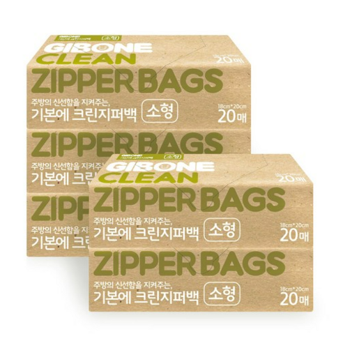 기본에 크린지퍼백, 소(S), 10개