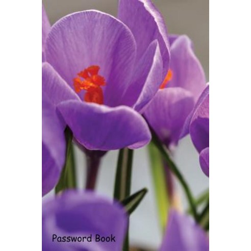 (영문도서) Password Book: Include Alphabetical Index with Blooming Violet Crocuses Paperback, Independently Published, English, 9781090590633
