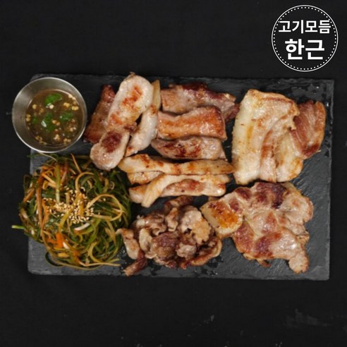 캠핑고기 바베큐세트 홈파티 모듬 세트 캠핑음식 캠핑고기세트 삼겹살 목살 항정살 가브리살 갈매기살 돈차돌, 600g, 1개