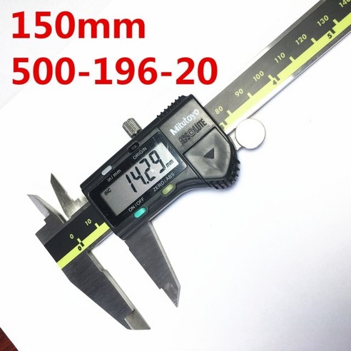 노기스 버니어 캘리퍼스 디지털 두께 측정기 2022 브랜드 mitutoyo 6in 12, 150mm 500-196-20, 01 150mm 500-196-20