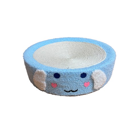뉴프렐류드 고양이 원형 컬러 스크래쳐 40X10cm, 1개, 구름강아지