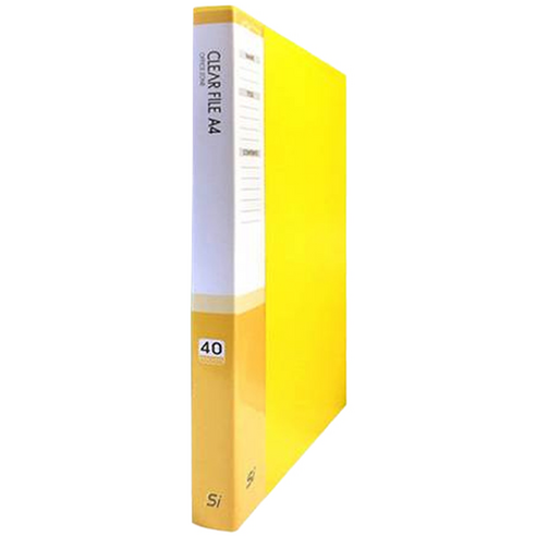 클리어화일 40p, 노랑, 10개