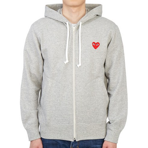 꼼데가르송 [꼼데가르송] 레드하트와펜 AZ T168 051 1 남자 후드 집업 가디건