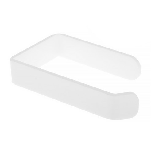 종이 홀더 아크릴 벽 마운트 욕실 자체 접착 주최자 랙 후크 펀치 프리 행거 현대 용품 화이트, 하얀색