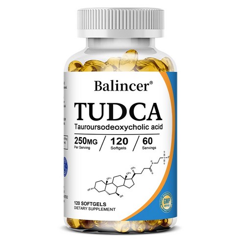 TUDCA 타우르 데옥시콜산 캡슐 - 250mg TUDCA - 고순도 영양공급, 1개, 120회분
