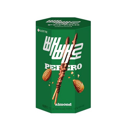 롯데제과 아몬드빼빼로, 132g, 3개