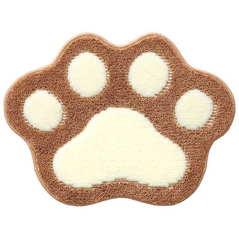 도어 투 도어 미끄럼 방지 곰 발톱 카펫, 카키, 45*60cm