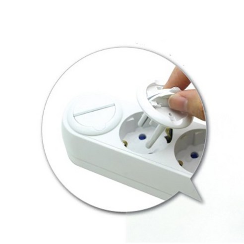 코텍 원터치 콘센트 안전커버4p (S-9127) 콘센트덮개, 4개