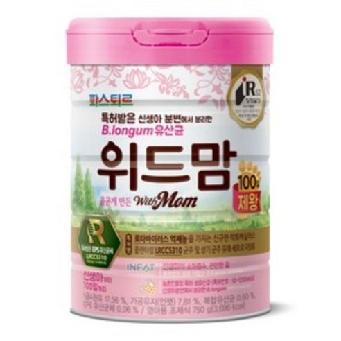 파스퇴르 위드맘 산양 100일 제왕 분유, 750g × 4개, 4개 750g × 4개 × 4개 섬네일