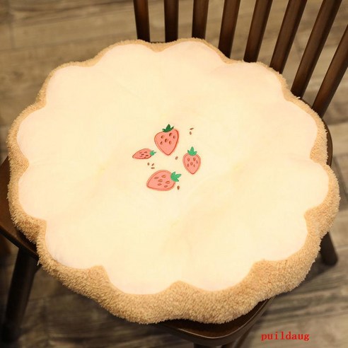 puildaug 큰 두꺼운 토스트 사랑스러운 시트 사무실 기숙사 머리 미끄럼 방지, 쌀딸기 50*45cm