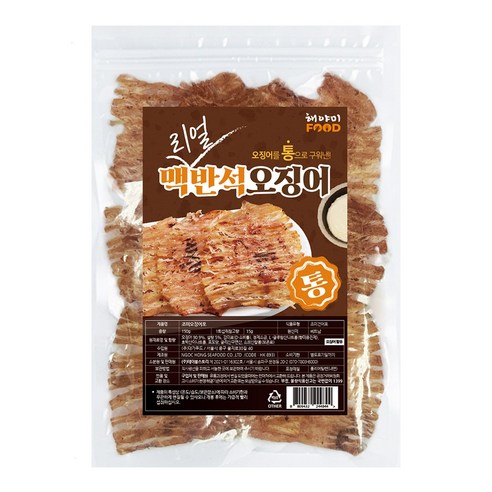 단짠단짠 부드러운 리얼 맥반석 오징어 통, 240g, 1개
