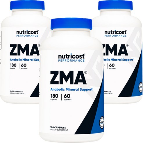 뉴트리코스트 ZMA 캡슐, 180정, 3개