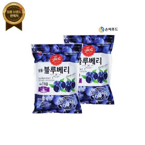 손씨푸드 1+1 프리미엄 미국산 냉동 블루베리 1kg, 2개