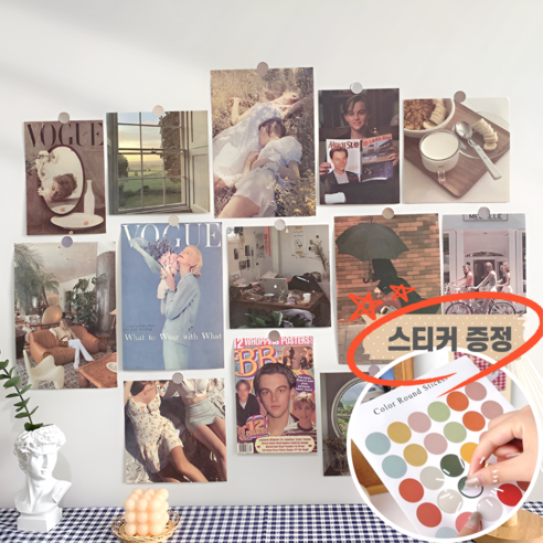스릴라이프 벽꾸미기 인테리어 감성 포스터, 빈티지 무드