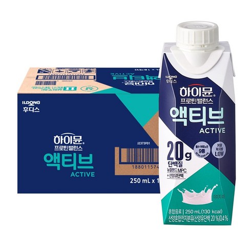 하이뮨 프로틴 밸런스 액티브 밀크, 250ml, 18개