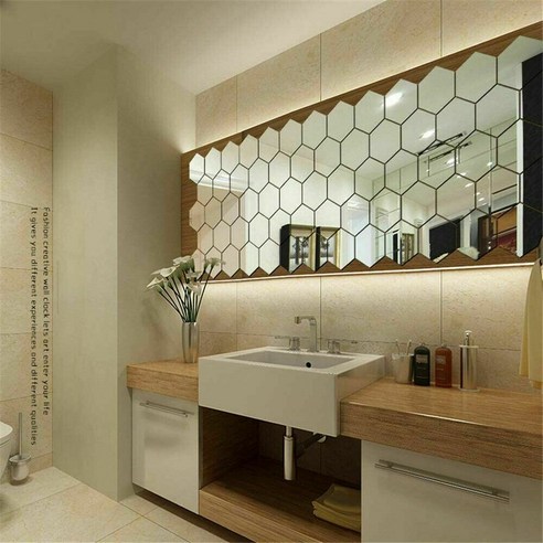 36X 3D 거울 타일 모자이크 벽 스티커 셀프 접착 침실 아트 데칼 홈, 12Pcs