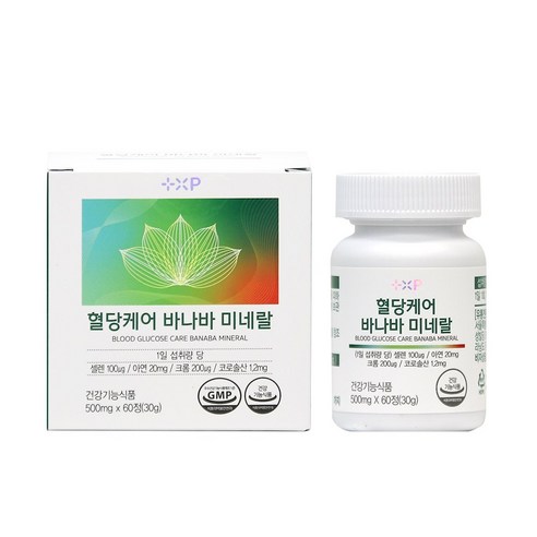 쿠팡 입점 혈당 케어 바나바 미네랄 60정, 식후 혈당 상승 억제에 도움! 제로메이트옐로우