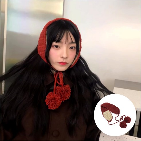 썬피크 따듯한 니트귀도리 귀여운 귀덮개 겨울 방한 울 귀마개